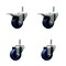 Service Caster 3'' Solid Poly Wheel Swivel 7/16'' Stem Caster Set 2 Total Lock Brake, 4PK SCC-GRTTL20S314-SPUS-716138-2-S-2 - alternate 1